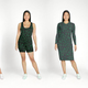 A image of a woman trying on a dress using Wal-Mart's Virtual Try-On feature is shown.